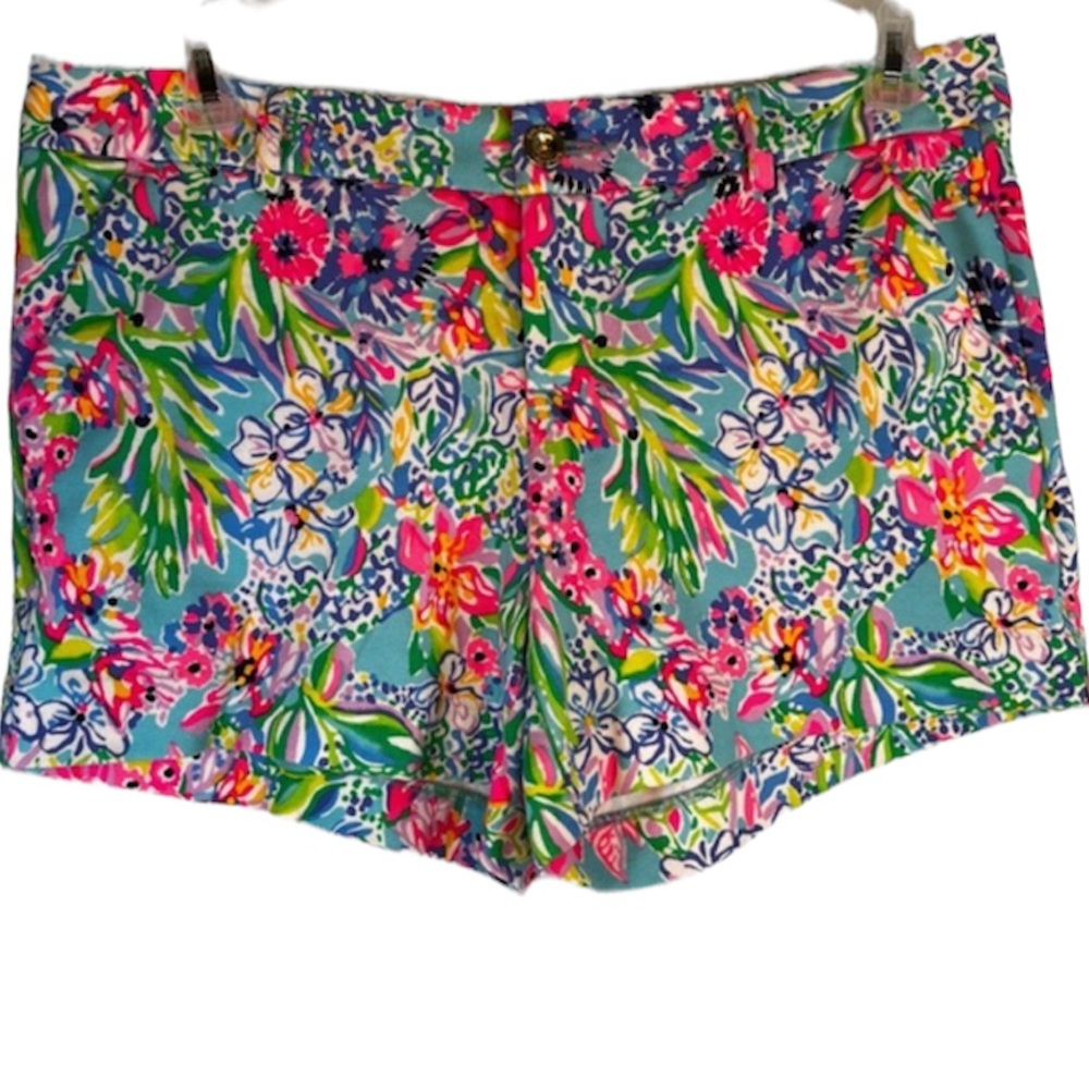 NWT Lilly Pulitzer Callahan Knit Short in Amalfi blue alligator isle print